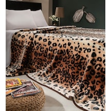 Mink Solana Lüks Battal Boy Battaniye Kahverengi 200 x 240 Kahverengi