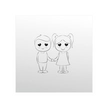 Folyo Sticker Aşk 80cm Uzunluk Siyah