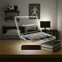 Luvivia Laptop Notbook Bilgisayar Kişiye Özel 3d Lamba - Masa Gece Lambası