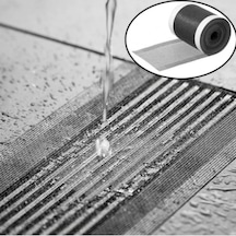 Çok Amaçlı Gider Süzgeci Ve Sineklik Tamir Kiti 12 Cm 4 Metre Siyah