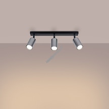 Riolıght Modern1 Krom1 Hareketli Başlık 3xgu10 Led Spot Avize Ampül Dahil Krom