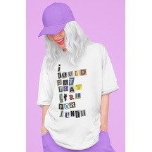 Sevbano I Could Eat That Girl For Lunch Billie Eilish Baskılı Unisex Over Beyaz