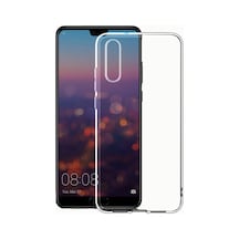 Huawei P20 Kılıf Kamera Korumalı Şeffaf Kalın Üstün Koruma Silikon Pazarplus