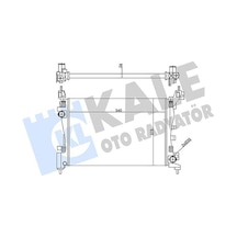 Kale 356435 Motor Su Radyatörü - Fiat Grande Punto 2005-2015 1.4 Manuel Şanz. 51864284 - 55700447