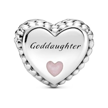Nur Silver Goddaughter Kalp Gümüş Charm Nur-bl01011