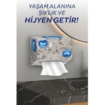 Selpak El Ve Yüz Havlusu Kutulu Koyu Mermer Desen 80 Yaprak