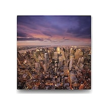 New York Skyline Tablosu - 100x100cm 7/8 Yaş