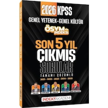 İndeks Akademi 2026 Kpss Genel Yetenek Genel Kültür Ösym Nin İndeksi Çıkmış Sorular Son 5 Yıl Çözümlü