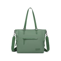 Smart Bags Twill Dimi Kumaş Kadın Omuz Çantası 3323 Yeşil