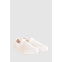 Full Ortopedik Taban Yazlık Unisex Spor Ayakkabı Bağcıksız Spor Blacksea Beyaz