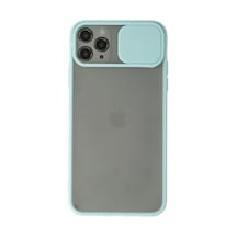 Apple iPhone  Uyumlu  11 Pro Kılıf Palm Buzlu Kamera Sürgülü Silikon - Turkuaz