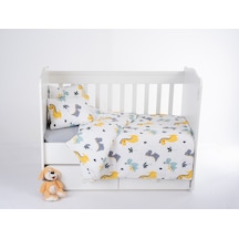 Patalena Home Pamuk 7 Parça Bebek Nevresim Takımı 100 x 150 Cm Dinozor