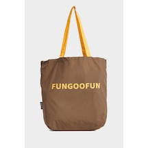 Defacto Fungoofun X Defacto Muz Figürlü Charm Ve Katlanabilir Bez Kol Çantası H9317ax26smbn45 Kahve-bn45