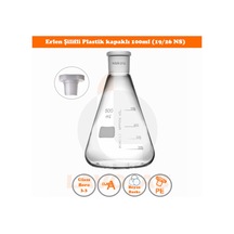 100 Ml Erlen Şilifli Plastik Kapaklı (19/26 Ns)