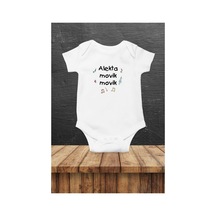 Babylimon Bebek Baskılı Body Zıbın Beyaz - 97270301 Beyaz