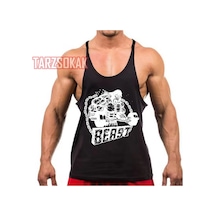 Tarzsokak Gym Tank Top Fitness Sporcu Atleti Gym3 Siyah