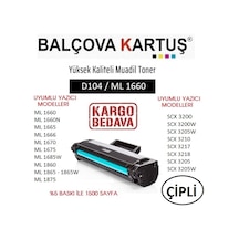 Samsung Scx 3205 Yazıcı Için D104 Çipli 1500 Sayfa Uyumlu Toner