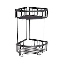 Duş Raf Sistemi Siyah Renk 377x196x250 Mm Çok Renkli