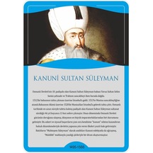 Türk Büyükleri - Kanuni Sultan Süleyman Afişi