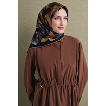 Armine Saf İpek Twill Eşarp 9632d 36 Koyu Lacivert Siyah