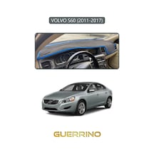 Volvo S60 2011-2017 Torpido Koruma Halısı Gri Kenar