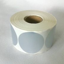 Boş Yapışkanlı Gümüş 70mm X 70mm Çap