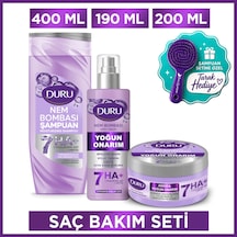 Nem Bombası 7 Li Hyaluronik Asit Yoğun Onarıcı Saç Bakım Seti Şampuan,maske,sprey Krem