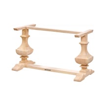 Masifart Ancyra Çiftli Kesme Ayak Cilasız Ham Ahşap