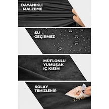 Mondial 50 Uag Arka Çanta Uyumlu Motosiklet Brandası Siyah Renk