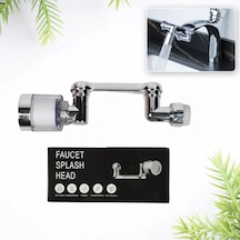 Filtreli Mutfak Banyo Musluk Başlığı 1080 Derece Dönebilen Fonksiyonel Evrensel Büyük Boy Çok renkli