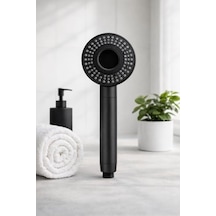 5 Fonksiyonlu Orta Delikli Yuvarlak Duş Başlığı, Masaj, Yağmurlama, Tazyikli Basınçlı, Su Tasarruflu, Kolay Temizlenebilir, Modern Ergonomik Tasarım, Lüks Banyo Duş Başlığı, Tüm Duş Sistemler