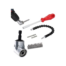 Köşe vidalama 1/4 Hex adaptör bits Tornavida esnek mil tornavida
