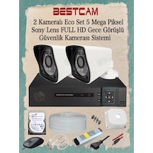 2 Kameralı Eco Set 5 Mp Sony Lensli Full Hd Gece Görüşlü Set