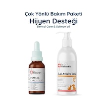 Kedi Köpek Dental Care + Somon Yağı Omega 3 Seti Ağız Ve Tüy Sağlığı Destek Paketi