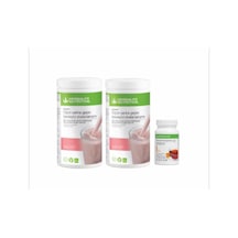 Herbalife 2 Adet Beyaz Çikolata Ahududu Aromalı Shake 50 Gr Şeftali Aromalı Çay