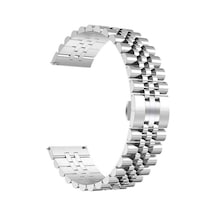 Mobilteam Huawei Watch Gt 3 46mm Uyumlu Krd-36 Metal Kordon-gümüş