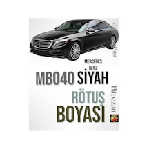 Siyah Profesyonel Otomobil Çizik Taş İzi Giderici Mb040 Rötüş Boyası 20ml, Mb040ibt22