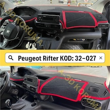 Peugeot Rifter Torpido Koruma Halısı / Kırmızı Şerit