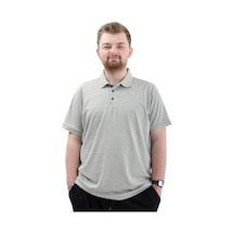 Mode Xl Büyük Beden Erkek Tişört Polo Yaka Jakar U24337 Çağla Çağla Yeşili