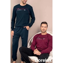 Erkek Pijama Takımı 966 Bordo Erkek Pijama Takımı 966 Bordo