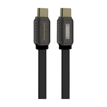 Type - C To Type C Hızlı Şarj Ve Data Kablo İphone 15 Uyumlu 100 Watt Usb-c To Usb-c Uyumlu 1 Metre Şarj Kablosu X198 100w - Siyah