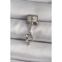 316l Çelik Gümüş Renk Sallantı Yılan Model Nomination Charm - Tj-bc1174 Diğer