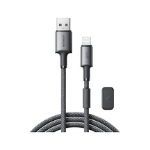 Rogfer Joyroom S-a50 3a 480mbps Hızlı Şarj Veri Kablosu, Usb-a - 8 Pin Kablo, Uzunluk: 1.2m Koyu Gri