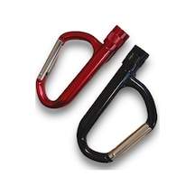 Mini Karabinalı Led El Feneri Siyah