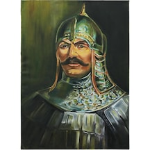 E38 El İşçiliği L.alaaddin Keykubat Yağlı Boya Resim 70 50 Cm - 6126