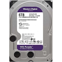 Wd Purple, Wd64purz, 3.5&amp Quot , 6tb, 256mb, 5400 Rpm, 7/24 Güvenlik, Hdd 74181078