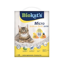 Biokat's Micro Bianco Fresh Extra Topaklaşan Kedi Kumu 6 L