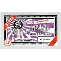 43 Şarabi Renk Kumaş Boyası Viktoria