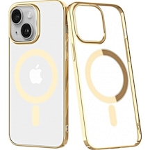 Apple iPhone Uyumlu  14 Plus Kılıf Element Magneticsafe Sert Kapak -  Gold