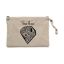 Pink Floyd Crayz Diamond Krem Clutch Cüzdan / El Çantası Krem